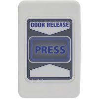 Exit device and door release for building egress