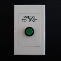 Push Button Full Plate PRESS TO EXIT