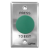 AAP WEL2220 Exit Button with Mushroom Green Push Button SS
