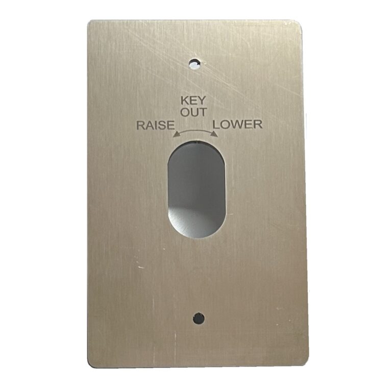 Lock-It-Well - PZ25 Stainless Plate for Mounting Oval 3 (RAISE - LOWER ...